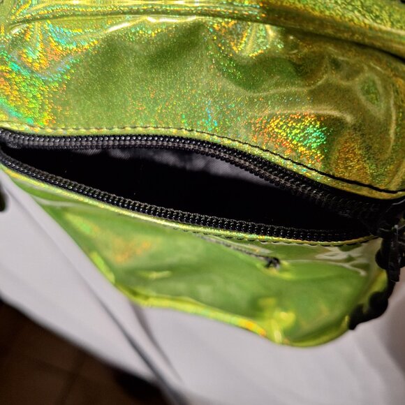 Vibedration Messenger/Crossbody Bag - yellow-green glitter - used - Picture 6 of 11